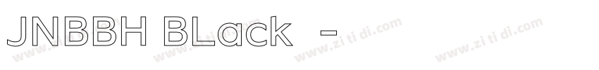JNBBH BLack字体字体转换